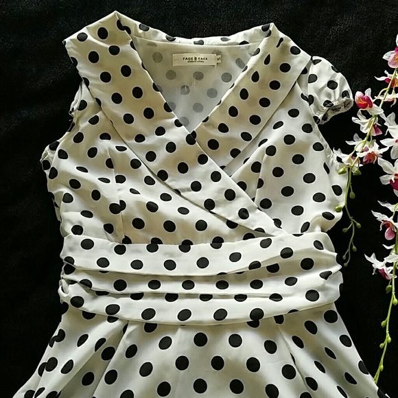 Polka dot rockabilly mini skater dress *Like new!* - Picture 3 of 8